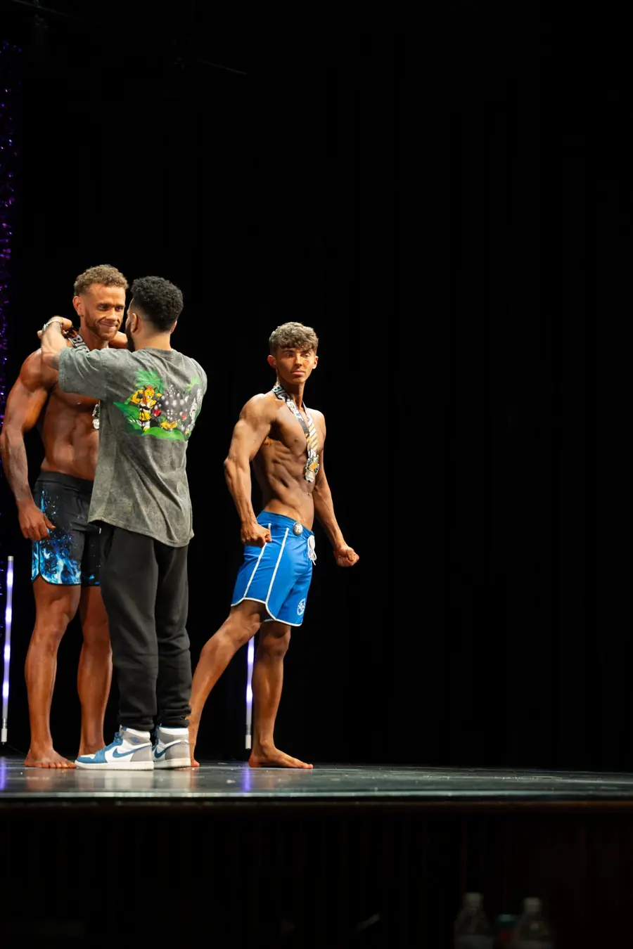 Medals awarded on stage
