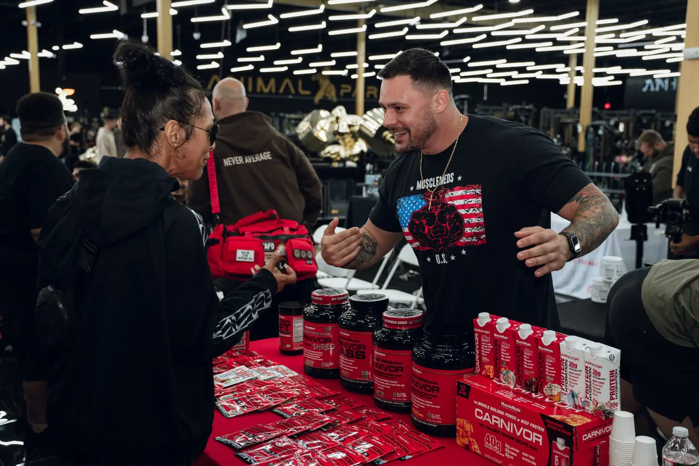 Supplement vendor booth on the Animal Paradise floor