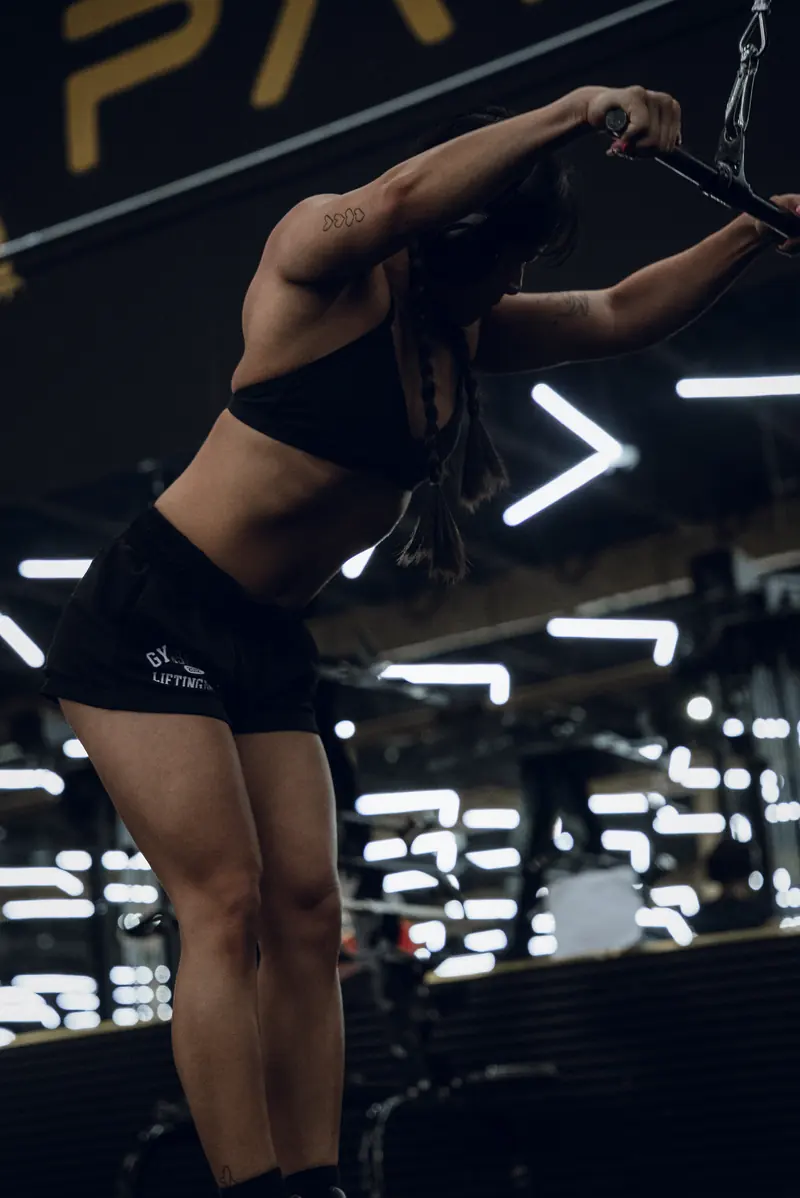 Training at Animal Paradise Gyms, Vineland NJ: cable extension