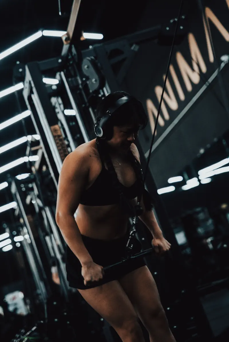 Training at Animal Paradise Gyms, Vineland NJ: cable pulldown