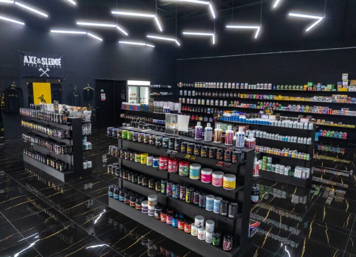 THE SUPPLEMENT STORE ON THE GYM FLOOR